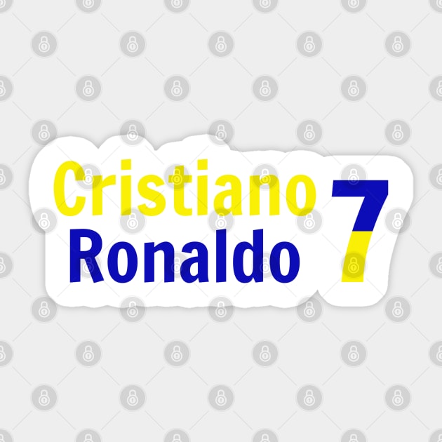 Cristiano Ronaldo 7 Sticker by Medo Creations